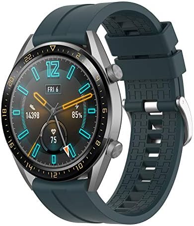 Watbro компатибилен со Samsung Galaxy Watch 46mm /Galaxy S3 Watch Bands, 22mm Soft Silicone замена на ленти за рачни ленти за класични