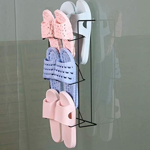LXB Домашна декорација Мултифункционална решетка за чевли, ковано железо, монтиран со wallидни чевли, монтирани решетки