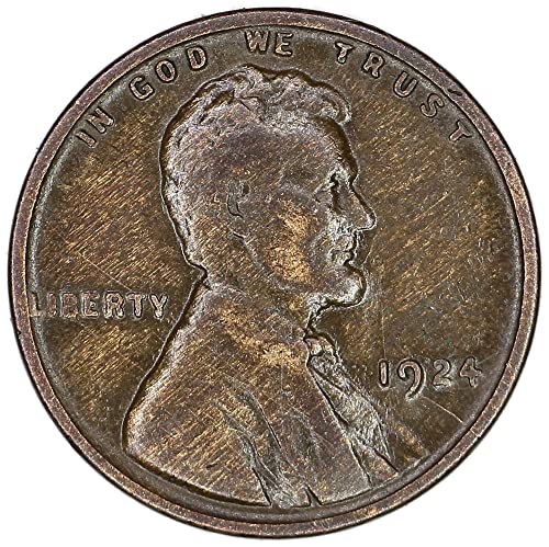 1924 стр. Линколн пченица цент дрвени денар продавач добро