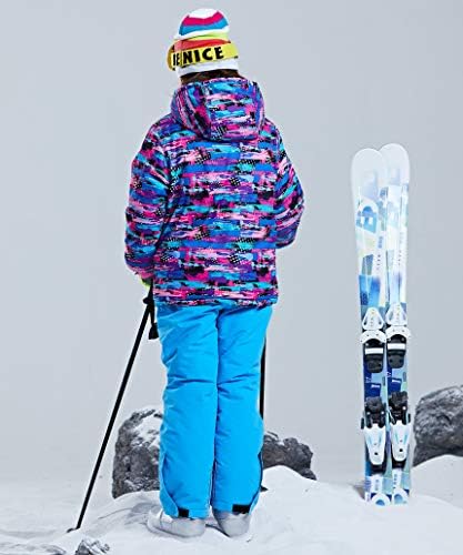 Девојки изолирани панталони за скијачки јакна се поставуваат водоотпорни водоотпорни деца скијачки костуми за деца
