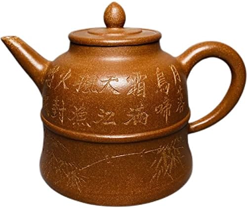 Lshacn yixing zisha clay чајник gongfu чај постави виолетова глинена чајник манкси виолетова кал златно bellвоно тенџере 650ml