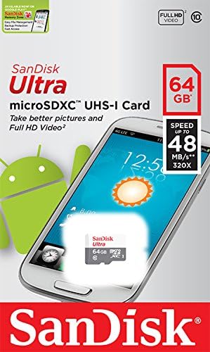 Sandisk ultra 64 GB Micro sdhc/Micro SDXC UHS-I Картичка ДО 48MB/s
