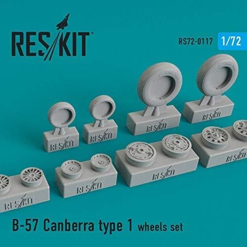 Reskit RS72-0117-1/72-Поставени тркала за смола за детали за смола од типот 1 Канбера тип 1