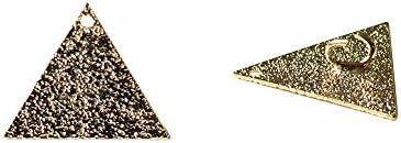 Нбк КЕ452-Г Метална Плоча, Рамен Тип, Триаголник Од Ѕвездена Прашина, Злато, 0,7 инчи, 6 Парчиња