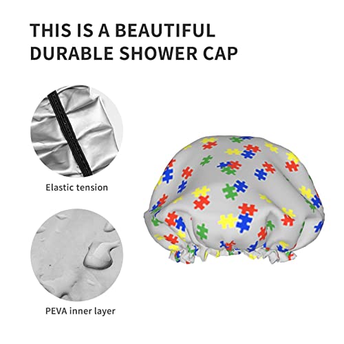 Womenените што можат да се користат затегнати капа за коса, засадуваат аутизам за аутизам, двојни слоеви водоотпорна капа за бања со капа