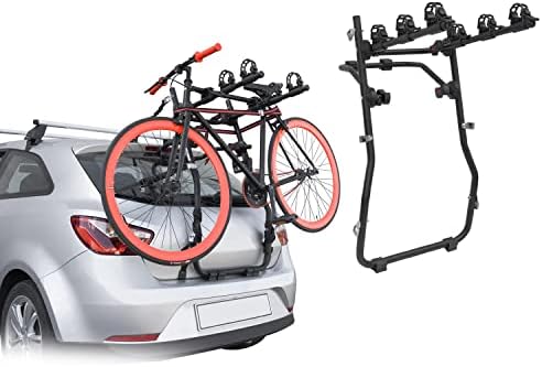 ОМАК 3 решетка за велосипеди за Киа Соренто 2014-2018 Црно | Носач на велосипеди за велосипеди за автомобили 99 lbs оптоварување со преклопување