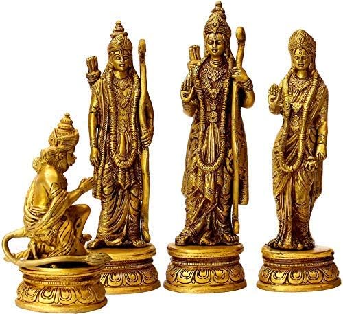 Аона Лорд Шри Рам Дарбар Декоративен Идол Статуа -