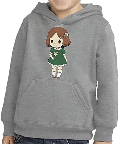 Симпатична девојка дете пуловер качулка - прекрасен сунѓер руно худи - уметничка худи за деца