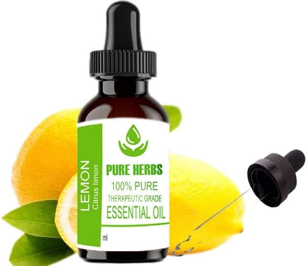 Чисти билки лимон чисто и природно терапевско одделение есенцијално масло 30 мл