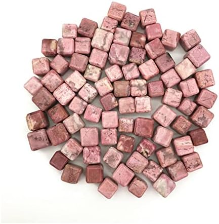 Ertiujg Husong312 1pc природен розовит розов полиран коцка кристални камења лековити скапоцени камења подароци природни камења