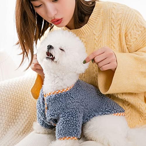 Стекнете облека за кучиња есен и зимска облека топла јакна за домашно милениче кученце кутре мек отворен џемпер
