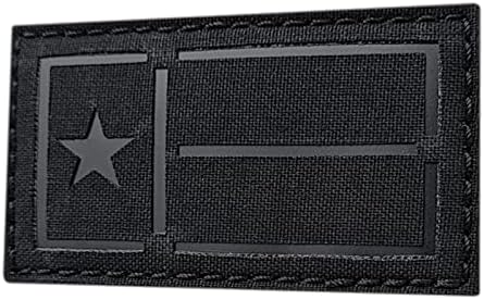 IR Blackout Texas Lone Star Flag 2x3.5 IFF Plate Carrier Tactical Morale Touch Patch Patch