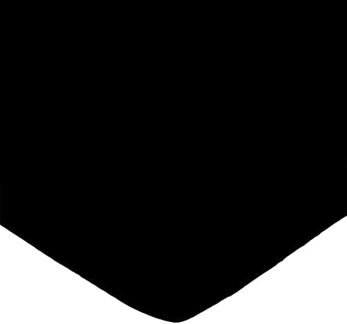 Лист свет Памучен Фланелен Екстра Длабоко Вграден Пренослив Мини Креветче лист 24 х 38 х 5.5, Фланелен-Црн, Произведен Во САД