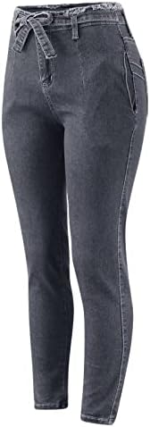Heanан хеланки за жени кои ги привлекуваат женските фармерки, се протегаат тексас чипка, тенок обичен панталони со високи половини на панталони
