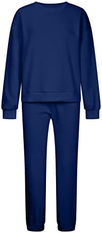 Кралска сина женска облека 2 парчиња права нога Основни обични панталони за џемпери за облека за зимски панталони за зимски есенски панталони