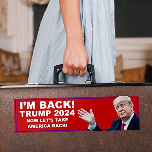 Трамп 2024 година, се вратив лаптоп за лаптоп за налепници на налепници 11 x3