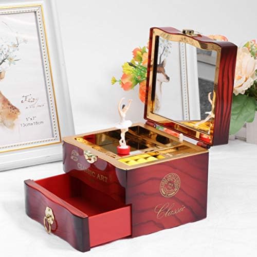 Wakauto украси за украси Музички накит кутии кутија за складирање музички накит кутија танцување девојка музичка кутија дома декор роденденски