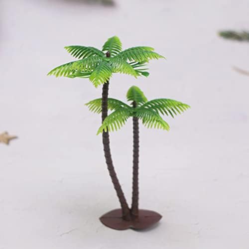 Didiseaon мала куќа палма модел на дрвја сценографија модел 12 парчиња пластичен вештачки распоред дождовни шуми зграда модел дрвја за модел