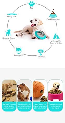 NC Dog and Cat играчки протекуваат храна топка за мелење заби зала за гризење од еј летечки чинија за леење за гризење на миленичиња