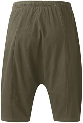 Санс шорцеви машки обични панталони, кои се лабави памучни цветачи, јога панталони, панталони со панталони со широки шорцеви
