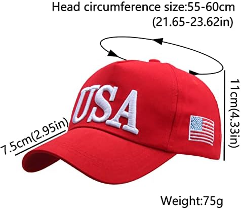 Американски знаме капи за мажи жени тим во САД безбол капа, прилагодлив поло