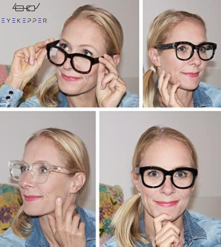 Очила 4 Пакување Големи Очила Рамка За Жени Читање-Преголеми Читање Очила Читателите +1.50