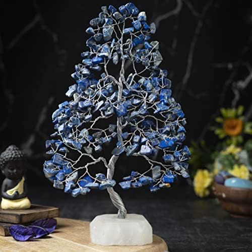 Аметистично дрво на животот - Кристално дрво за позитивна енергија, природна кварц база, рачно изработено дрво од скапоцен камен, декор