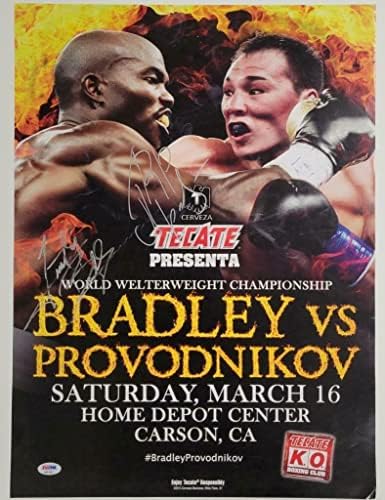 Самостојно Бредли/Руслан Проодников потпиша постепена постер за боксот ~ ПСА/ДНК налепница - Фотографии за автограми со бокс
