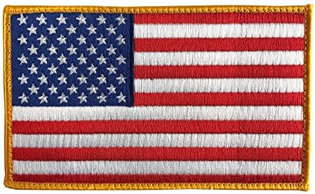 Дизајн На Бајонет-Лепенка За Американско Знаме со Кука &засилувач; Поддршка На Јамка-Голема 5 Х 3, Златен Раб, САД, Ветерани,
