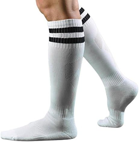 Машки Класични Тројни Ленти Чорапи Со Високи Цевки За Колена, СУПИОН Бејзбол Фудбал Хокеј Спорт Фудбал Долги Чорапи