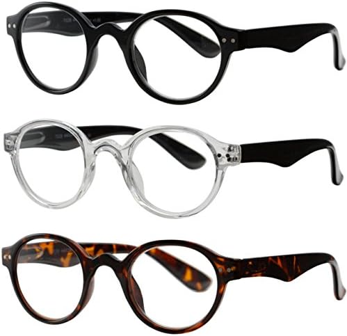 Успех очила за читање очила 3 ​​пар пролетни чевли Професер читатели за мажи и жени модни очила за читање +2,75