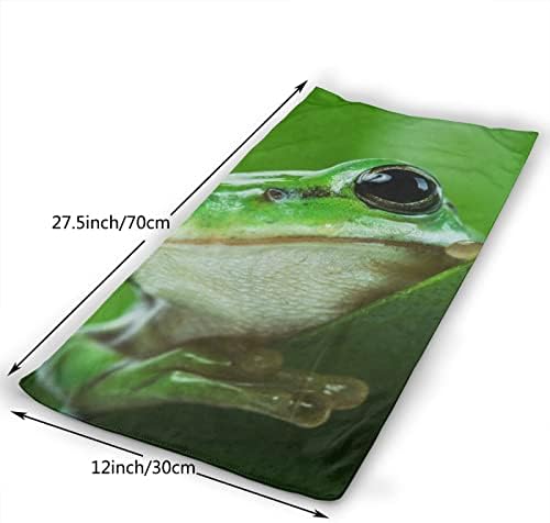 Зелена жаба лисјата за пешкир за пешкир за пешкири за гостински пешкири за куќи за куќи за домови со прсти со висока апсорпција
