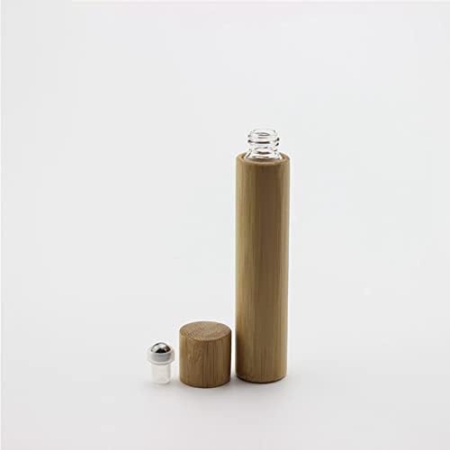 Есенцијално масло од 10 мл на ролери сет 5 парчиња празно пластично шише со шише со шише за козметичко ролери за парфем