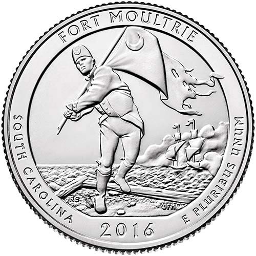 S BU Fort Moultrie-Fort Sumter National Monument NP четвртина избор нециркулирана американска нане