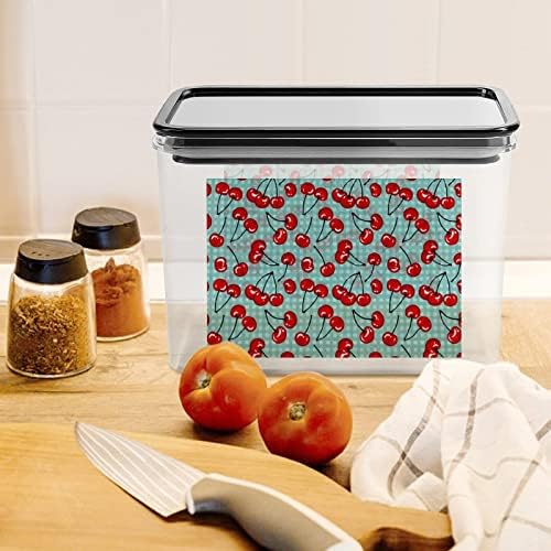 Цреша Овошје Пластична Кутија За Складирање Храна Контејнери За Складирање Со Капаци Тегла Со Ориз Запечатена Кофа За Организација На Кујната