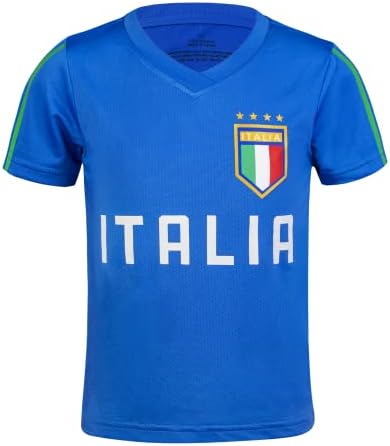 Обичен фудбалски дрес за деца момчиња и девојчиња Персонализирани подароци од Италија Фудбал Jerseyерси за мало момче и девојче