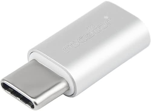 Адаптер за микро USB/трансфер на податоци Rocstor - Тип Ц машки USB - тип Б женски микро USB - бел женски тенок адаптер бело