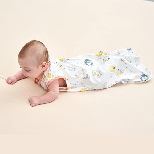 Rolisbear бебе бебе што може да се носи унисекс памучна кожа пријателска со мека торба за спиење за бебиња со двонасочна вреќа