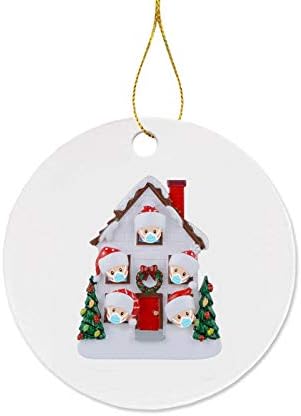 4клквц 2020 Божиќни Орнаменти Виси Декорација Подарок Производ Персонализирано Семејство
