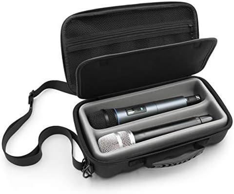Casematix Две Безжични Микрофон Случај Компатибилен Со Безжичен Микрофон Систем Рачни Микрофони Од Sennheiser, Shure И Повеќе,