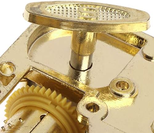 N/A метална механичка музичка кутија злато движење за завртки за заклучување на небото клуч на небото