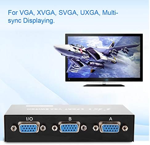 Taidda 2 in 1 Out VGA Splitter Splitter, Synchronization за синхронизација на податоци VGA Monitor Switch VGA Splitter 2 во 1
