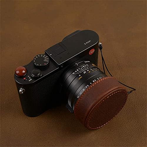 Стино оригинална кожна камера со капаци на леќи со рачно изработено покритие за заштита од крави со анти-изгубени јаже за Leica