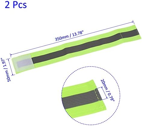 M METERXITION 2 PACK рефлексивни ленти - лента за лента за безбедност на рефлекторот, широка рефлектирачка опрема за водење