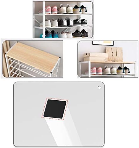 Zeelyde Rack Rack, 3 ниво/4 Ниво Тесен полица за складирање на шкафче за заштеда на шкафче за чевли за домаќинства Дом на вратата на