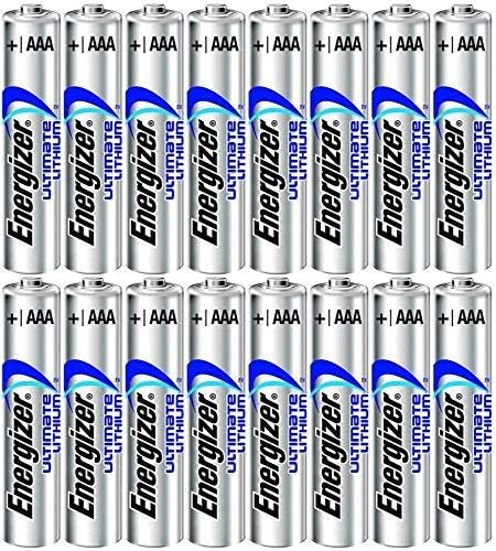 16 AAA 1.5V Energizer Ultimate Lithium FR03 Свежи батерии