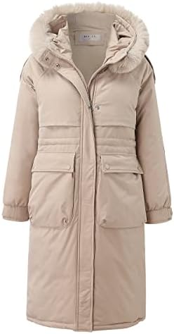 Xiloccer жени тешки зимски палта долги јакни за дизајнери за жени за жени атлетски јакна Обични мода, густо палто