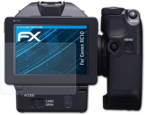 Филм за заштита на екранот Атфоликс компатибилен со Канон XC10 Заштитник на екранот, ултра-чист FX заштитен филм