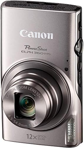 Canon Power-Shot ELPH 360 HS Дигитална камера + 64 GB картичка + Case + Reader Card + Flexible Tripod + Memory Wallet + CAP Keeper + Комплет за