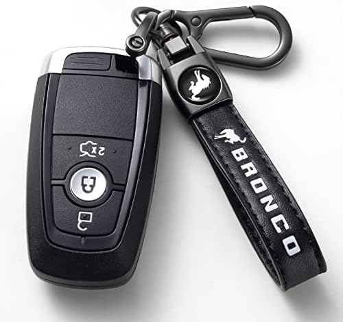 TSISUN Оригинални додатоци за клучеви за клучеви за клучеви за кожни автомобили компатибилни со Бронко автомобили Клучни ланци Семејство присутни